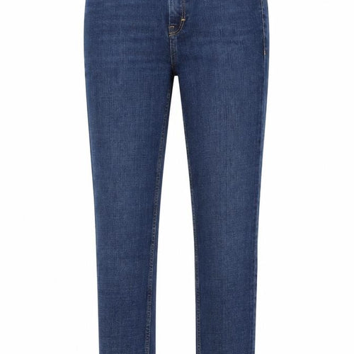 Topshop Womens Blue  Cotton Skinny Jeans Size 25 in L32 in Regular Zip