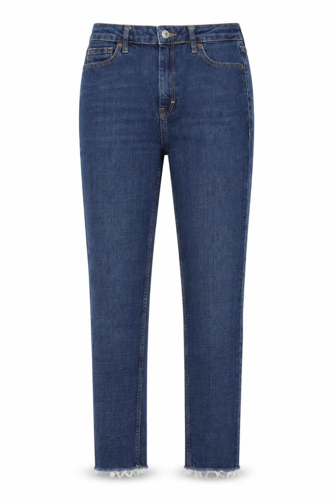 Topshop Womens Blue  Cotton Skinny Jeans Size 25 in L32 in Regular Zip