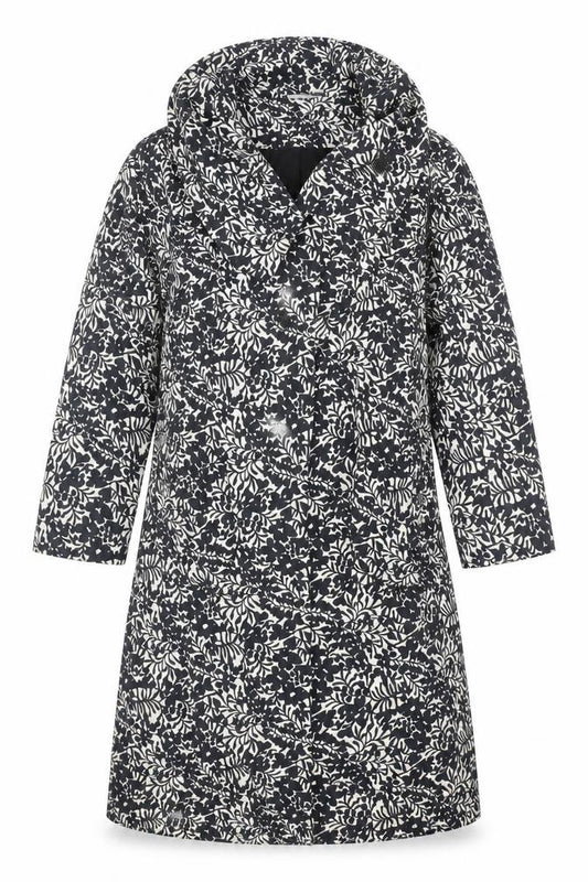 Front view of Atmosphere women’s multicoloured floral jacket, size UK 8, button