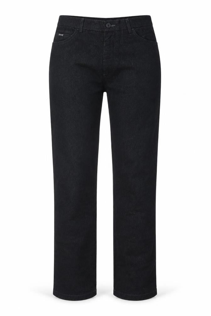 Cedar Wood State Womens Black  Cotton Straight Jeans Size 32 L31 in Regular Button