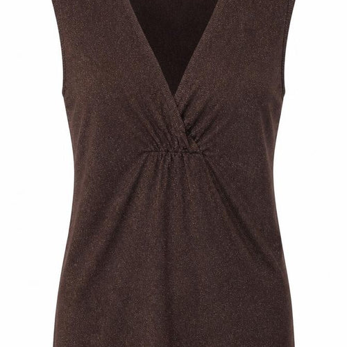 Marks and Spencer Womens Gold  Viscose Camisole Tank Size 14 V-Neck