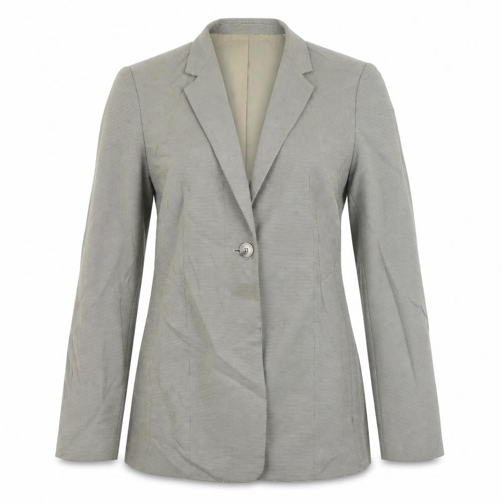 Front view of Marks & Spencer women’s green jacket, size UK 10