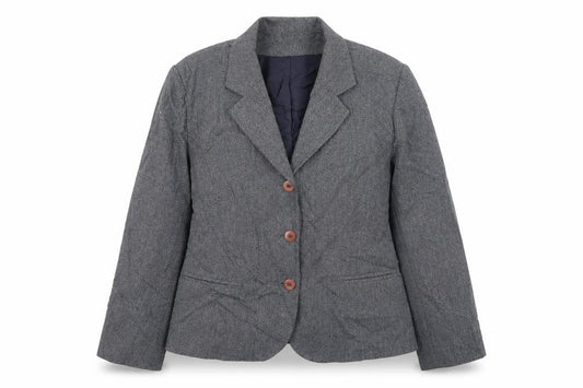 Front view of BHS women’s grey jacket, size UK 14
