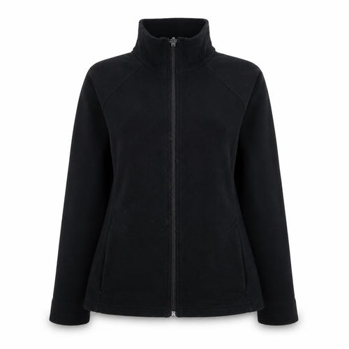Marks and Spencer Womens Black High Neck  Cotton Full Zip Jumper Size 10
