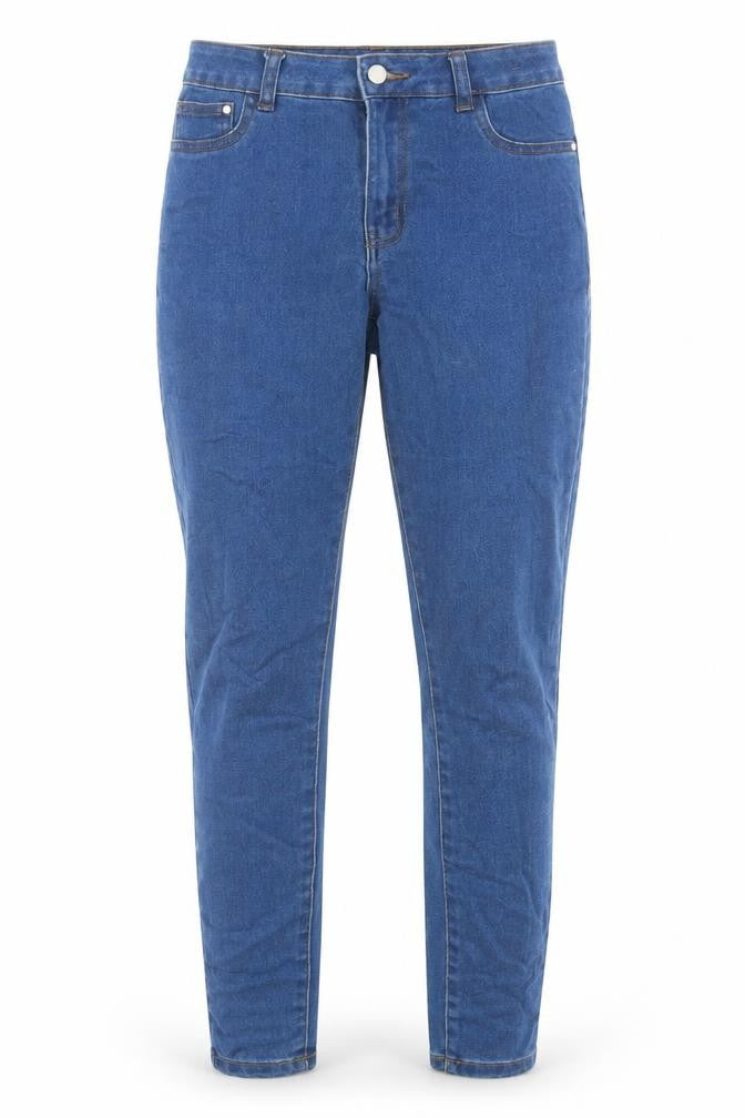 Denim & Co. Womens Blue  Cotton Skinny Jeans Size 10 L30 in Regular Button