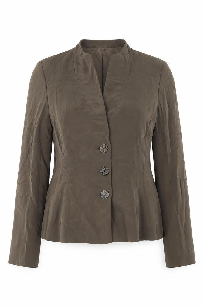 alex &CO Womens Brown   Jacket Blazer Size 8  Button