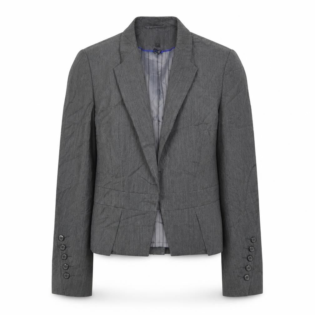 Marks & Spencer Womens Grey  Polyester Jacket Blazer Size 8