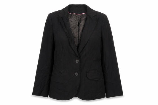 Front view of Bay women’s brown polyester jacket suit jacket, size UK 12