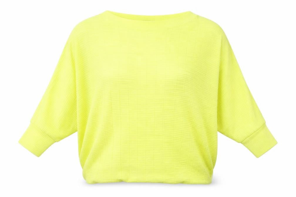 QED London Womens Yellow Boat Neck  Cotton Pullover Jumper Size L