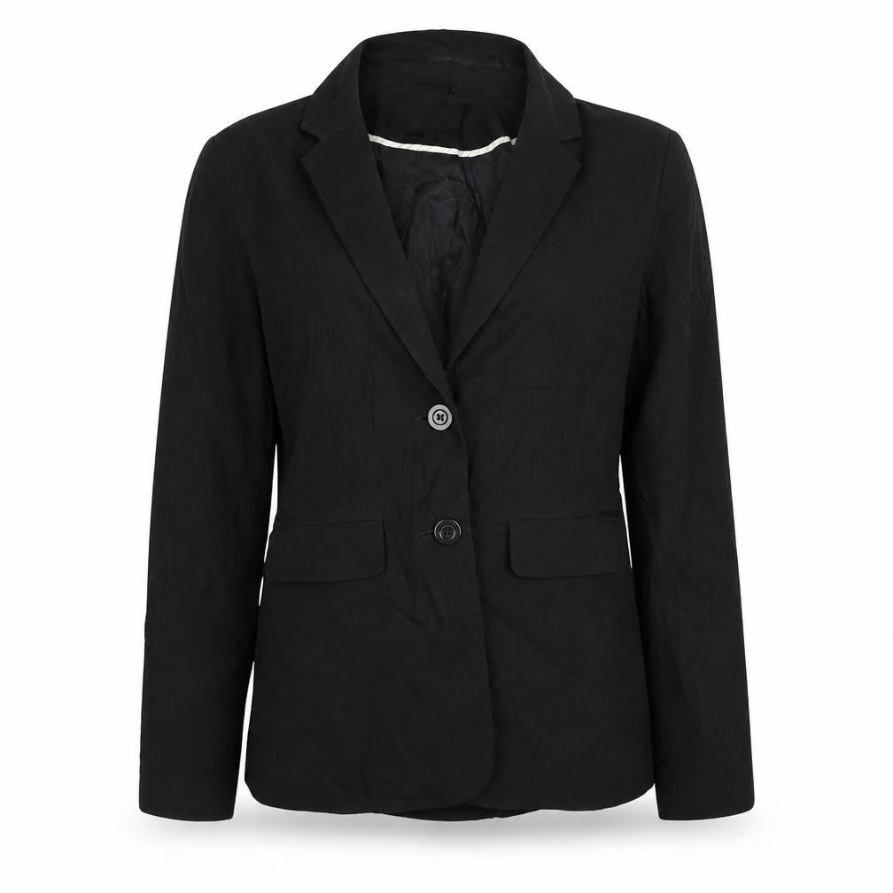 Front view of South women’s black jacket blazer, size UK 10