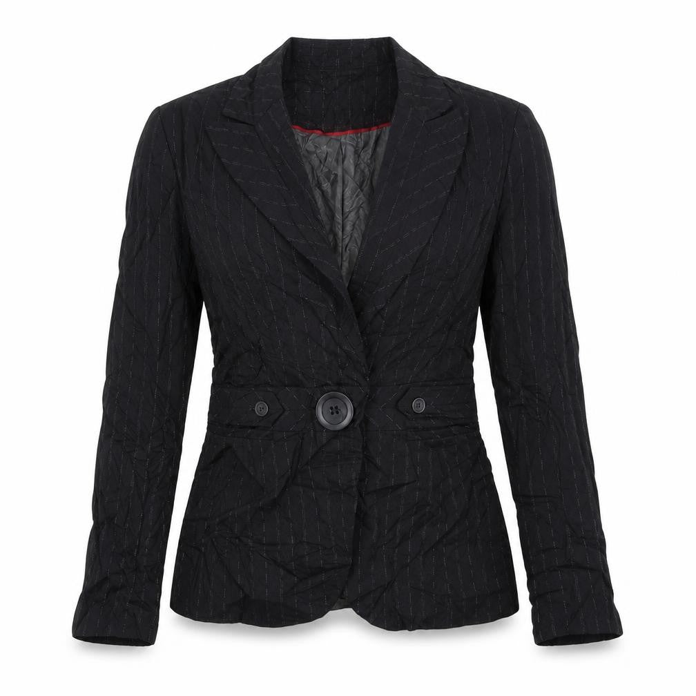 Next Womens Black Striped  Jacket Blazer Size 10