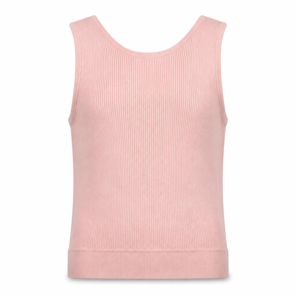Bershka Womens Pink  Viscose Jersey Tank Size S Round Neck