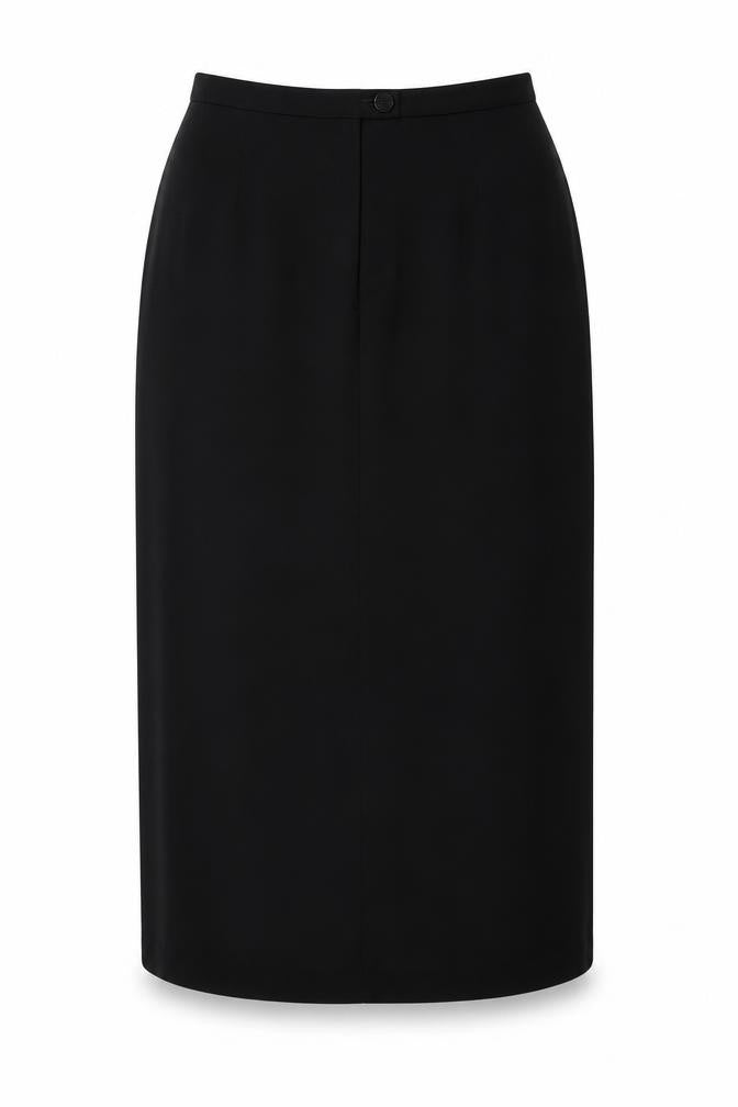 Marks and Spencer Womens Black  Polyester Straight & Pencil Skirt Size 12   Zip