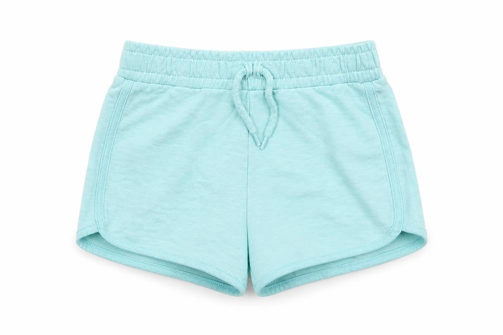 Dunnes Stores Girls Blue  Cotton Sweat Shorts Size 6-7 Years  Regular Drawstring