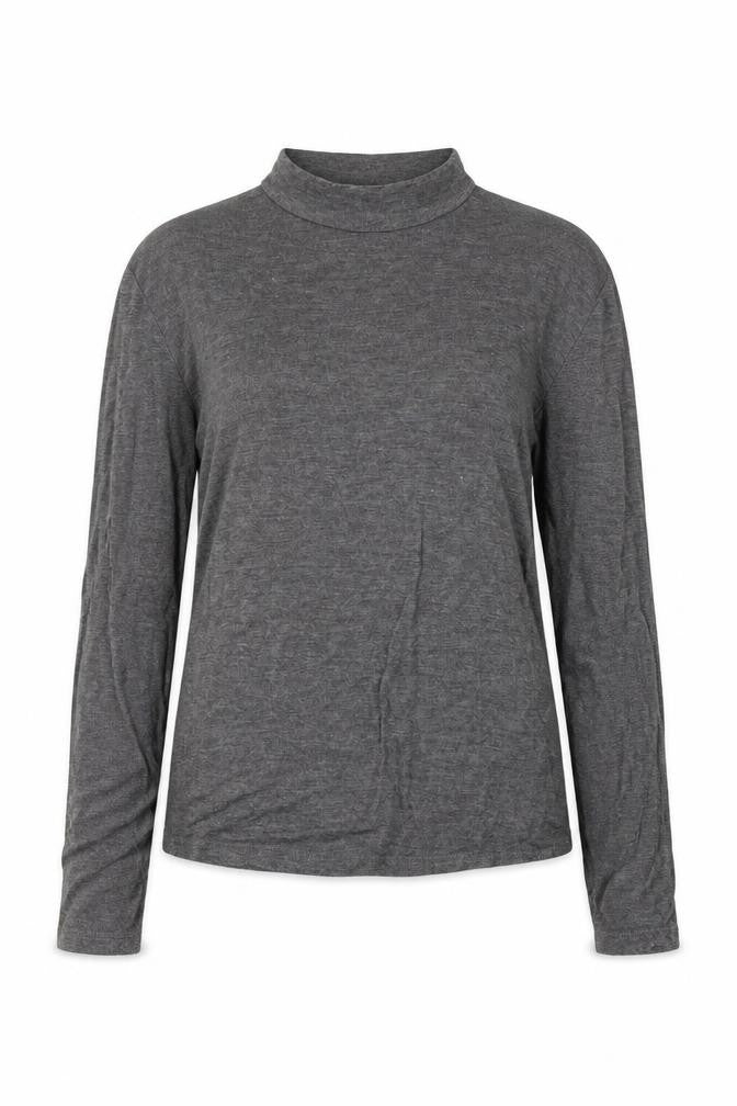 Front view of Zara women’s grey round neck viscose jumper, size L