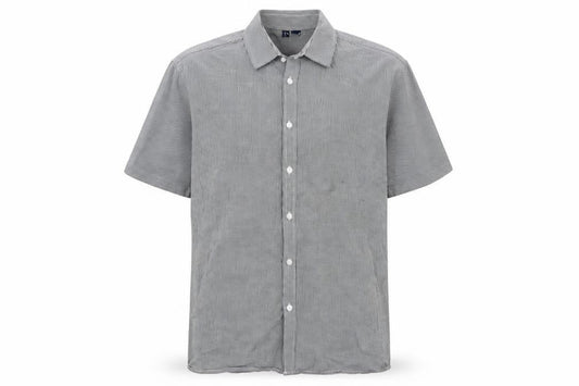 Front view of Premier men’s multicoloured check cotton polo, size XL, collared