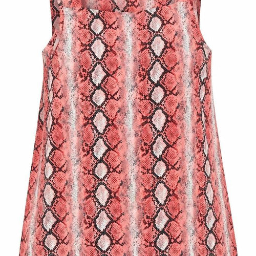 Dorothy Perkins Womens Pink Geometric Polyester Tunic Tank Size 12 Square Neck