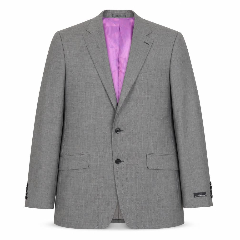 Front view of Daniel Grahame men’s green polyester jacket suit jacket, size 44