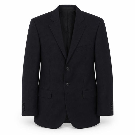 Front view of Marks & Spencer men’s black polyester jacket suit jacket, size 38