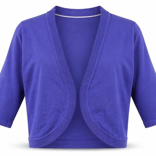 Bm Collection Womens Blue V-Neck  Viscose Cardigan Jumper Size M