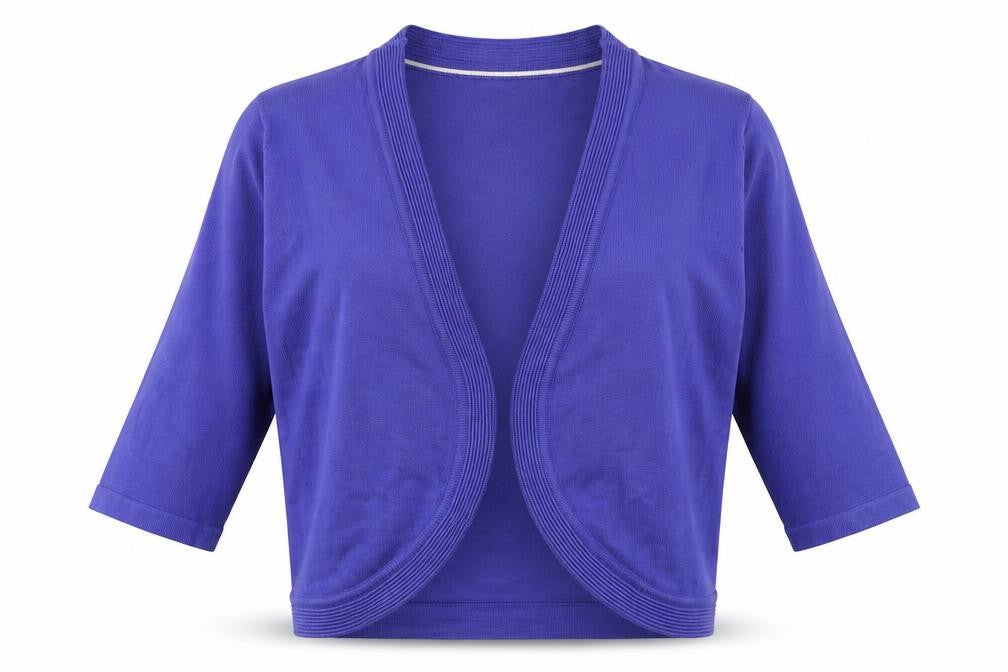 Bm Collection Womens Blue V-Neck  Viscose Cardigan Jumper Size M