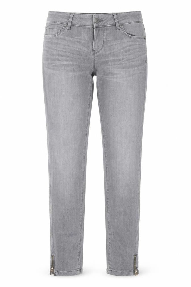 VERO MODA Womens Grey  Cotton Straight Jeans Size 30 in L27 in Regular Button