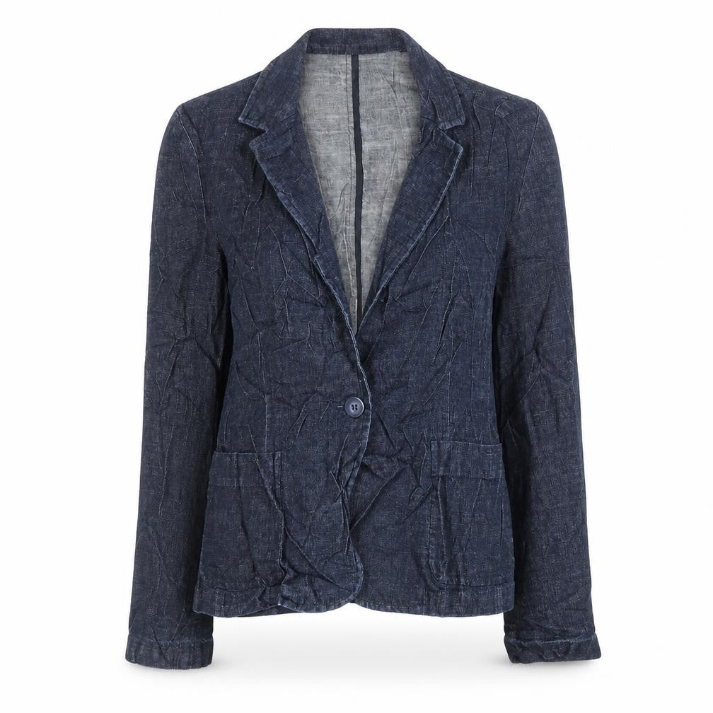 Front view of Next women’s blue jacket blazer, size UK 8
