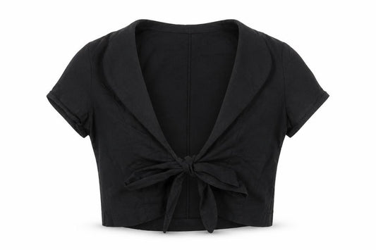 Front view of Marks & Spencer women’s black jacket blazer, size UK 10