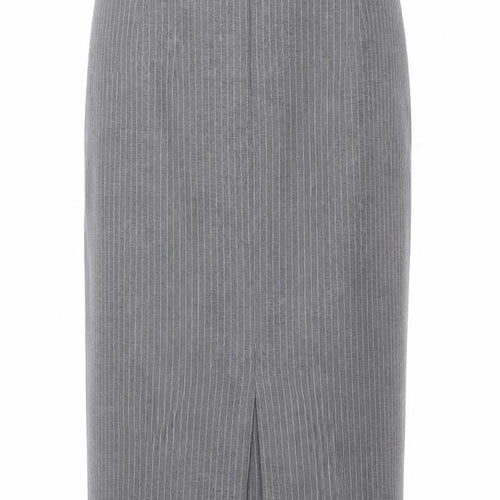 St Bernard  Womens Grey Striped Polyester Straight & Pencil Skirt Size 12