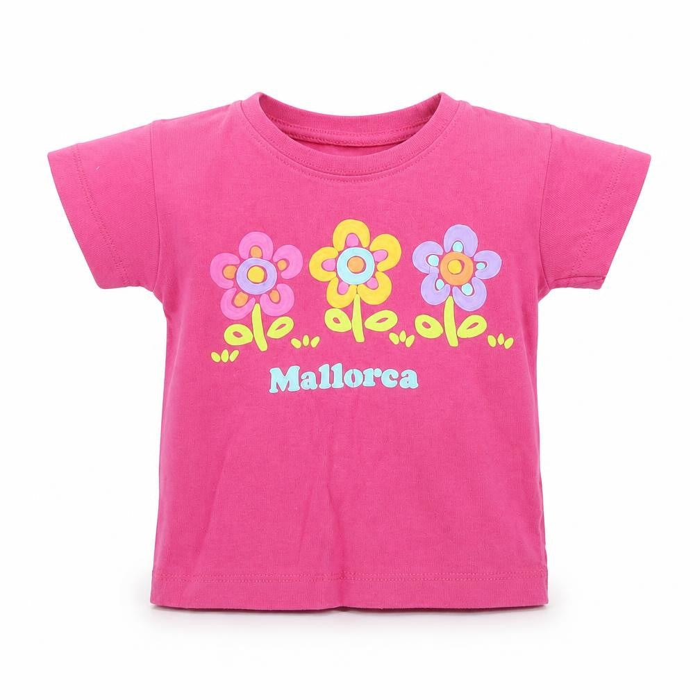 Impulse Wear Baby Pink  Cotton Basic T-Shirt Size 12 Months Round Neck  - Mallorca