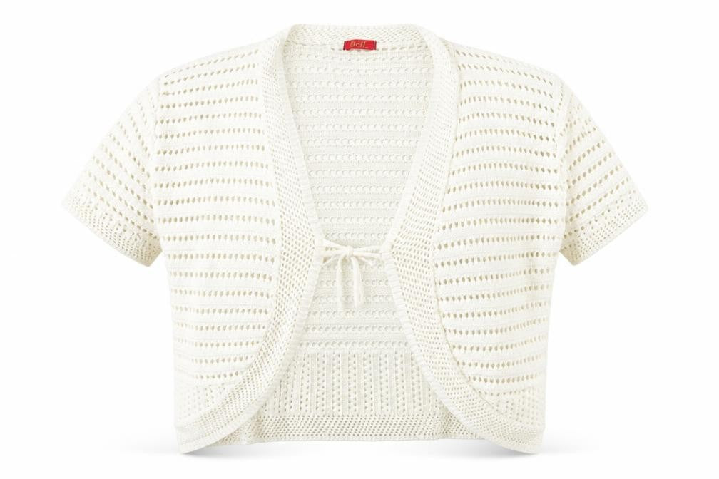 Beil Womens White V-Neck  Cotton Cardigan Jumper Size L