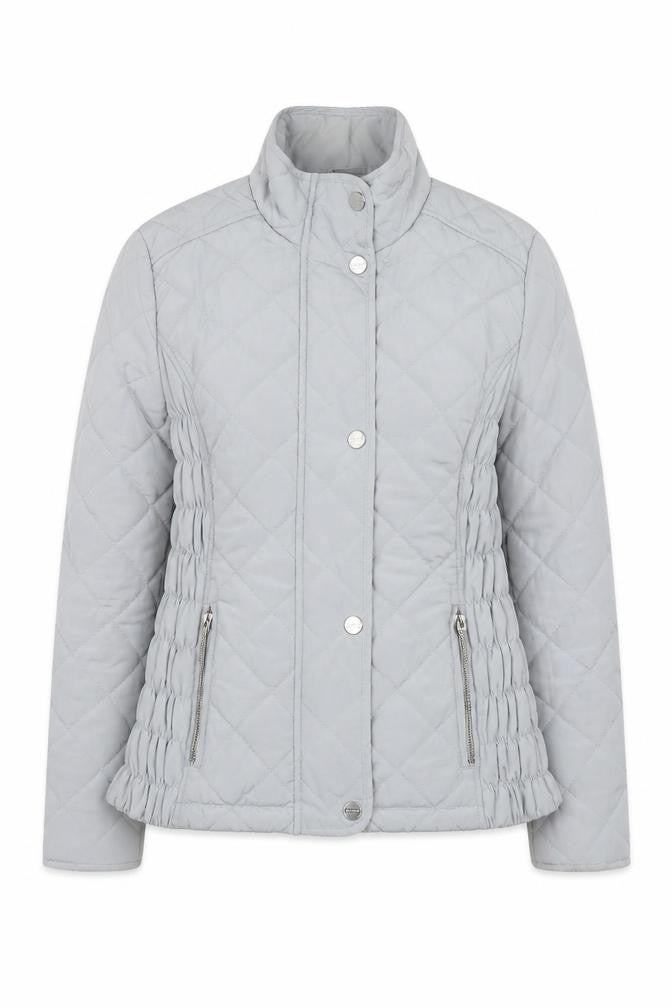 Front view of Per Una women’s blue jacket, size UK 8
