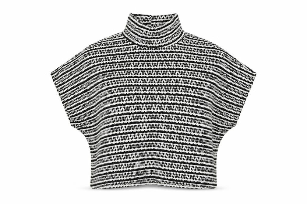 Made in Italy Womens White High Neck Geometric Acrylic Pullover Jumper Size XL