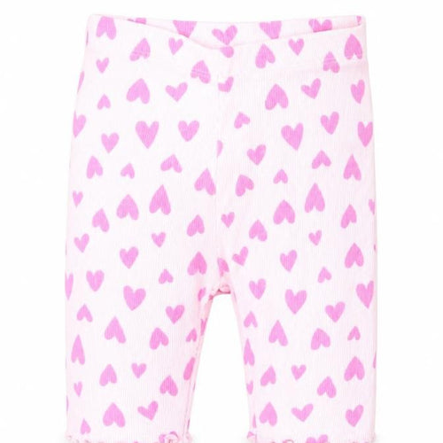 Dunnes Girls Pink  Cotton Sweatpants Leggings Size 6-9 Months   - Hearts