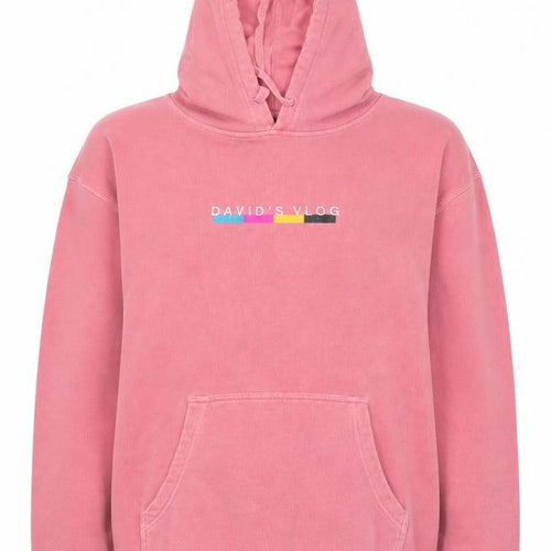Independent Trading Company Womens Pink  Cotton Pullover Hoodie Size L  Pullover - David's Vlog
