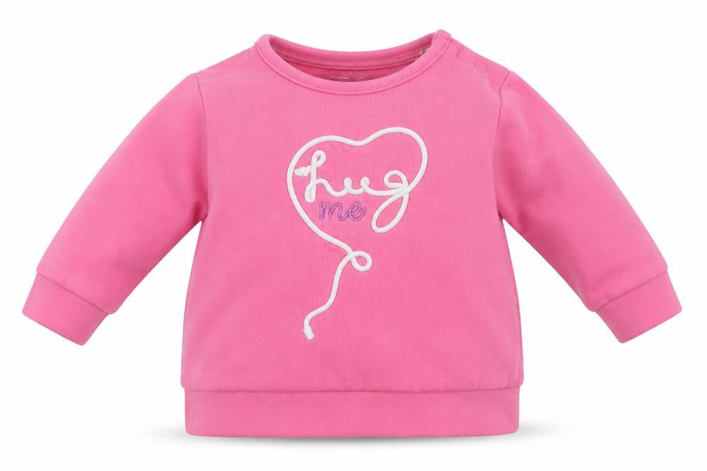 F&F Girls Pink  Cotton Pullover Jumper Size 0-3 Months