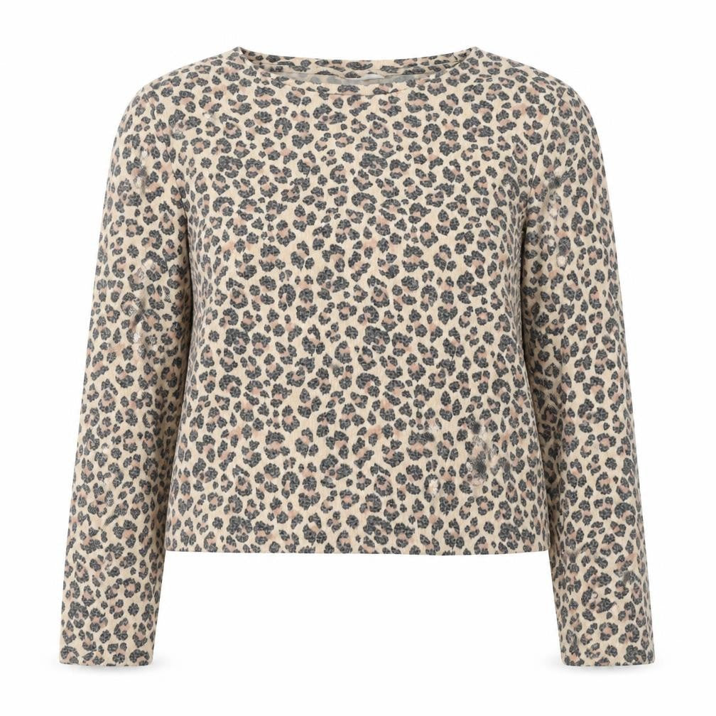 Divided by H&M Womens Multicoloured Round Neck Animal Print Viscose Pullover Jumper Size S