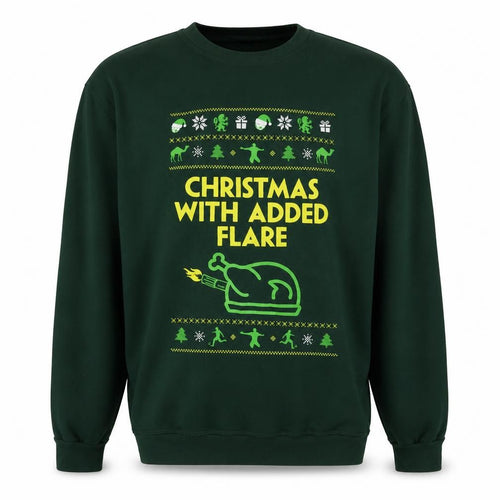 RTX  Mens Green Geometric Polyester Pullover Hoodie Size 2XL   - Santa Hoodie