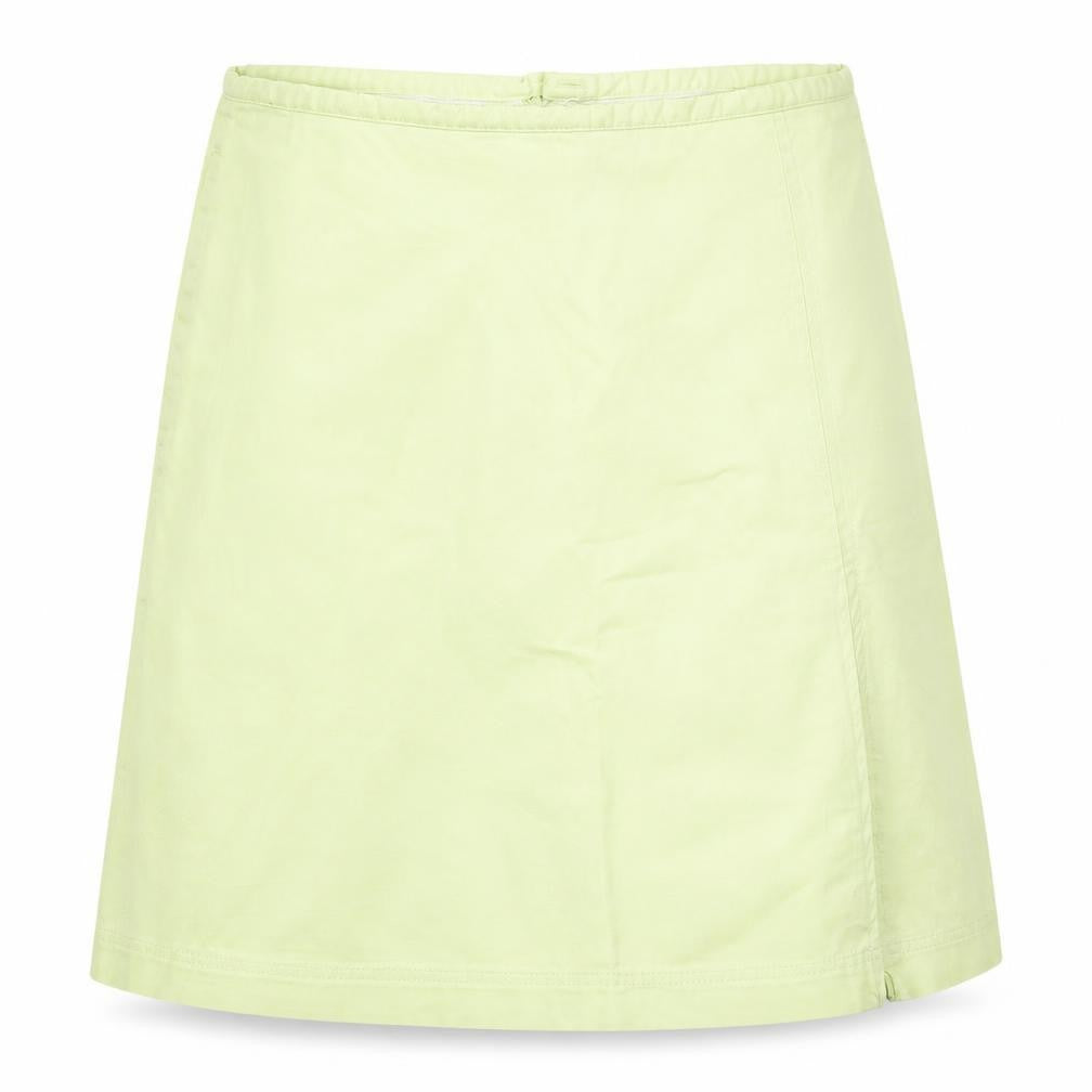 Daisy Womens Green  Cotton A-Line Skirt Size 10   Zip