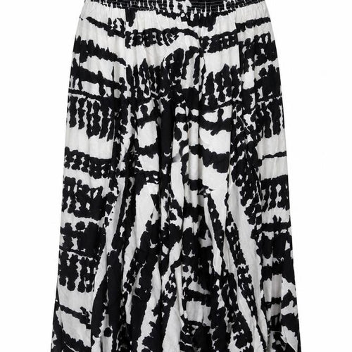 Being Casual Womens Multicoloured Geometric Cotton Maxi Skirt Size 34 in