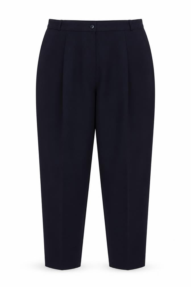 Marks and Spencer Womens Blue  Polyester Dress Pants Trousers Size 18 L26 in Regular Button