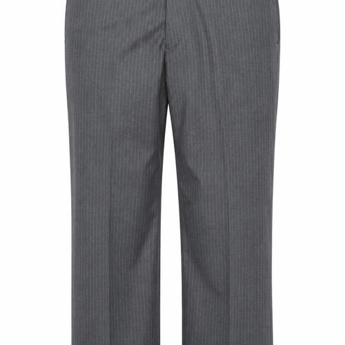 Butler & Webb  Womens Grey Striped Polyester Trousers  Size 38 in L29 in Regular