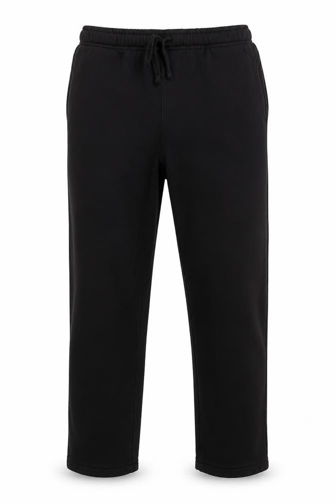 Easy Mens Black  Cotton Sweatpants Trousers Size M L25 in Regular Drawstring - Cropped