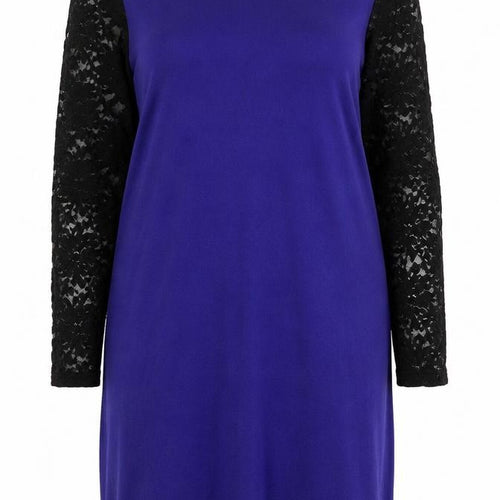 Almost Famous Womens Purple  Acrylic Jumper Dress  Size XL  Round Neck