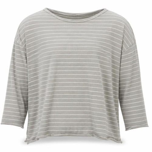 Pull&Bear Mens Grey Round Neck Striped Acrylic Pullover Jumper Size L