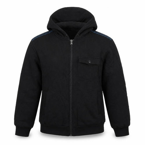 Shaun White Boys Black  Cotton Full Zip Hoodie Size S  Zip