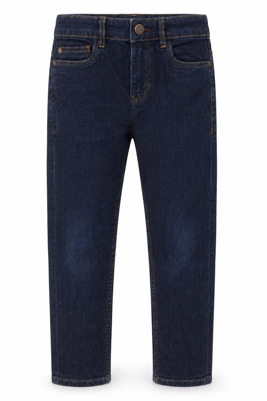 NEXT Boys Blue  Cotton Skinny Jeans Size 9 Months L22 in Regular Zip