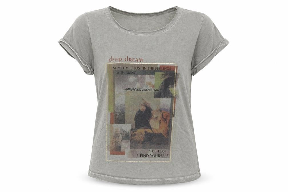 Geisha Womens Green  Polyester Jersey T-Shirt Size 14 Round Neck