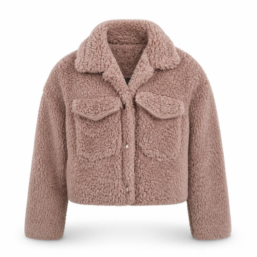 Front view of Rising women’s pink jacket, size M