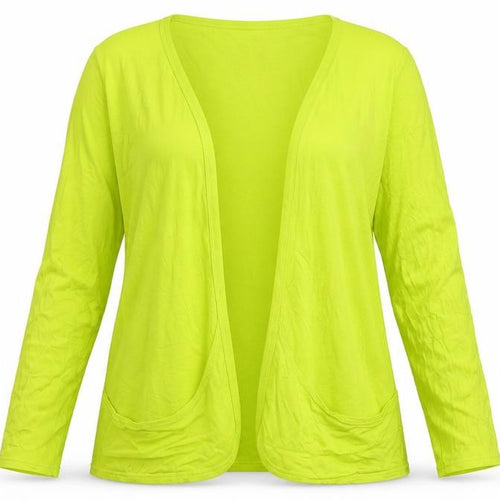 Gallery Womens Green V-Neck  Viscose Cardigan Jumper Size 16